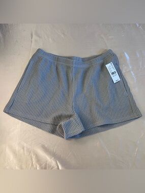 NWT PacSun Waffle-Knit Gray Comfy Lounge Shorts Size Small